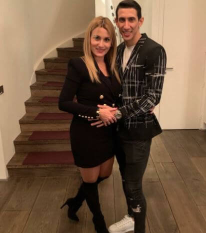 Diana Hernandez son Angel Di Maria and daughter in law.